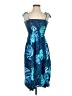 Kai Tropical Blue Cocktail Dress Size S (estimated) - photo 1