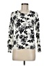 George Floral White Pullover Sweater Size 8 - 10 - photo 1