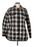 Talbots 100% Polyester Plaid Gray Coat Size M - photo 1