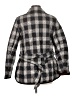 Talbots 100% Polyester Plaid Gray Coat Size M - photo 2