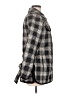 Talbots 100% Polyester Plaid Gray Coat Size M - photo 4