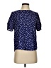 Papermoon 100% Polyester Stars Blue Short Sleeve Blouse Size S - photo 1