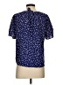 Papermoon 100% Polyester Stars Blue Short Sleeve Blouse Size S - photo 2