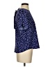 Papermoon 100% Polyester Stars Blue Short Sleeve Blouse Size S - photo 4