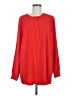 Not Your Daughter's Jeans 100% Polyester Red Long Sleeve Blouse Size M - photo 1