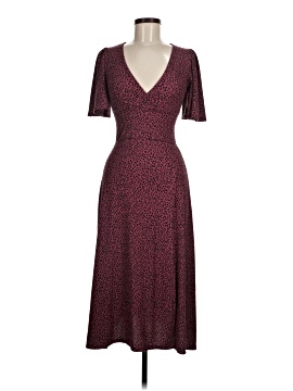 knee length dresses for ladies Florence Metallic Velvet Tie Waist Midi Dress main image 0