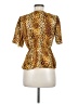 Socialite 100% Polyester Gold Short Sleeve Blouse Size M - photo 2
