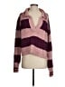 Free People Color Block Purple Pullover Sweater Size S - photo 1