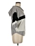 Aaeda Checkered-gingham Gray Poncho Size M - photo 4