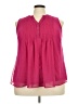 Sergio Lub 100% Polyester Pink Sleeveless Blouse Size 3X - photo 1