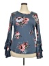 Cherish Blue Long Sleeve Blouse Size 3XL - photo 1
