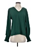 CeCe Green Long Sleeve Blouse Size S - photo 1