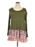 Celeste Green Long Sleeve Blouse Size 3X - photo 1