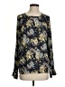 H&M 100% Polyester Blue Long Sleeve Blouse Size 4 - photo 1