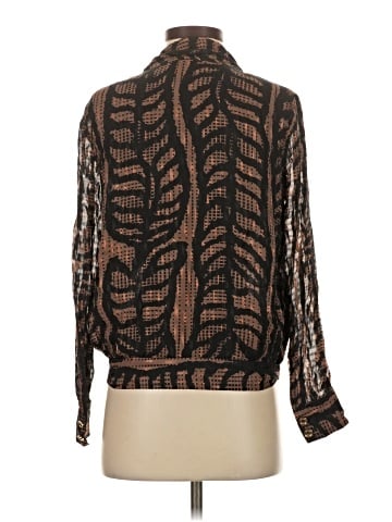 Tory Burch Long Sleeve Silk Top (view 2)
