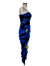 Zara Graphic Blue Cocktail Dress Size M - photo 4