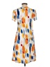 Unbranded Print Orange Casual Dress Size S - photo 2