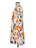Unbranded Print Orange Casual Dress Size S - photo 5