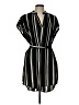 Shein 100% Polyester Stripes Black Casual Dress Size L - photo 1