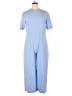Roucha 100% Polyester Solid Blue Jumpsuit Size 1X (estimated) - photo 1
