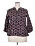 Utsa Burgundy 3/4 Sleeve Blouse Size XXL - photo 1