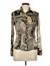 No Boundaries Paisley Silver Green Long Sleeve Blouse Size L - photo 1