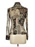 No Boundaries Paisley Silver Green Long Sleeve Blouse Size L - photo 2