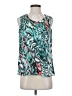 Kasper 100% Polyester Teal Sleeveless Blouse Size S - photo 1