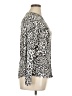 INC International Concepts Animal Print Silver Long Sleeve Blouse Size XL (petite) - photo 4