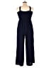 Unbranded 100% Polyester Solid Blue Jumpsuit Size XL - photo 2