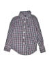 Johnnie-O Checkered-gingham Blue Long Sleeve Button-Down Shirt Size 4 - photo 1