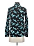 J.Crew Print Teal Long Sleeve Blouse Size 0 - photo 2