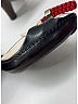 Céline 100% Leather Gray Black Leather slingback heels Size EU 38 1/2 - photo 8