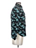 J.Crew Print Teal Long Sleeve Blouse Size 0 - photo 4
