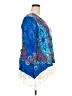 Hot Ginger Blue 3/4 Sleeve Blouse Size 3X - photo 4