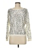 INC International Concepts Animal Print Silver Pullover Sweater Size M - photo 1