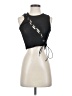 Princess Polly 100% Polyester Black Sleeveless Blouse Size 4 - photo 1