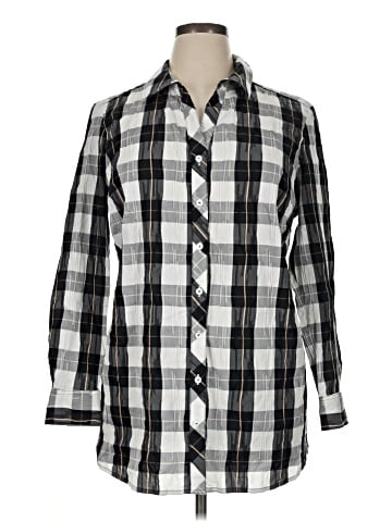 Foxcroft Long Sleeve Button-Down Shirt (view 1)