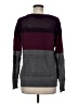 Pixley Color Block Purple Pullover Sweater Size M - photo 2
