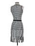 Parker Houndstooth Silver Cocktail Dress Size S - photo 2