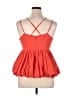 Cinq à Sept Orange Sleeveless Top Size XL - photo 2