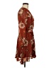 Row A Floral Burgundy Cocktail Dress Size M - photo 4
