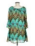 Rachel Kate 100% Polyester Teal 3/4 Sleeve Blouse Size M - photo 2