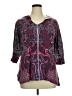 Live and Let Live Paisley Purple Jacket Size 1X - photo 1