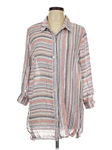 Intro 3/4 Sleeve Button-Down Shirt (view 1)