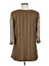 Tiana B. 100% Polyester Brown 3/4 Sleeve Top Size M - photo 2