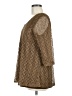 Tiana B. 100% Polyester Brown 3/4 Sleeve Top Size M - photo 5