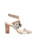 TWO by Vince Camuto Animal Print Ivory Gray Sandals Size 7 - photo 1
