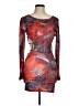 SisterParty Graphic Red Cocktail Dress Size XS - photo 1