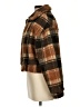 Machine 100% Polyester Plaid Brown Cardigan Size S - photo 5